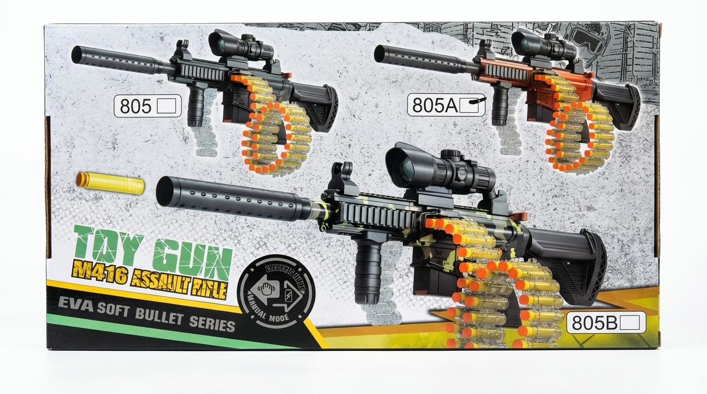 M416 Assault Rifle Toy with EVA Soft Bullets
