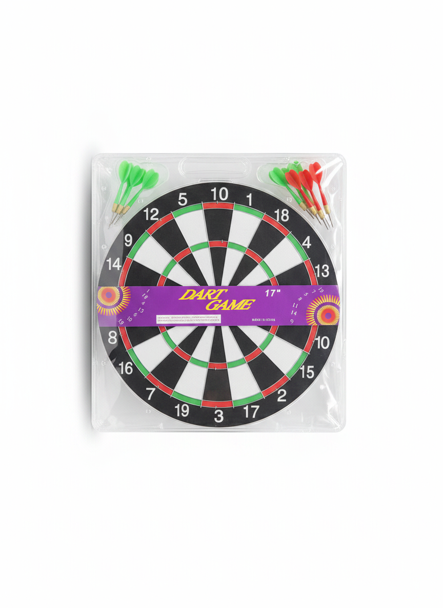 17-Inch Classic Dart Board Game Set