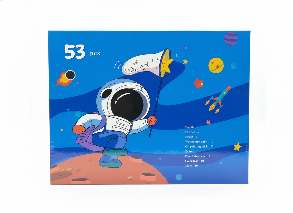 53 PCS Astronaut Themed Comprehensive Art Set