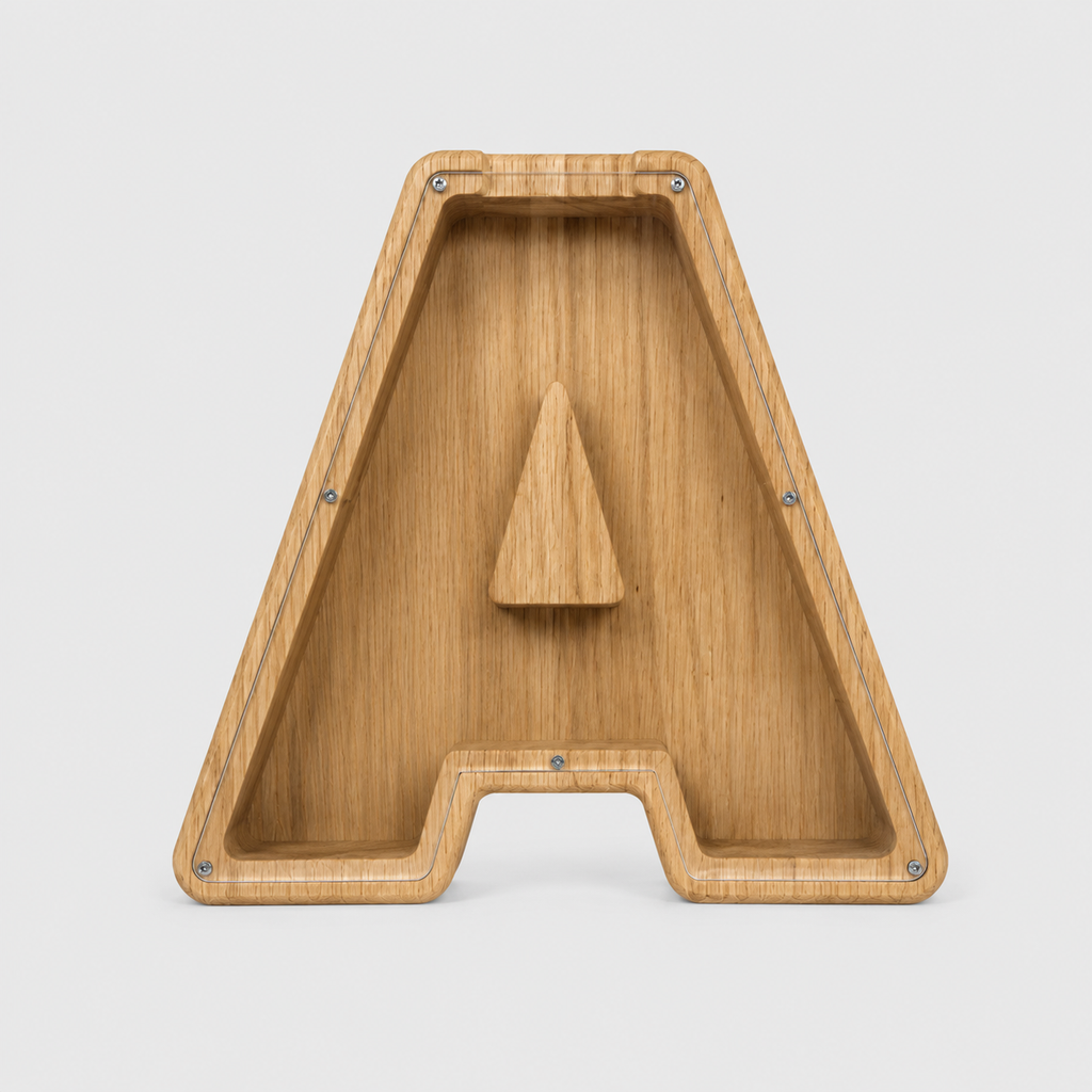 Wooden Piggy Bank - حصالة خشبية