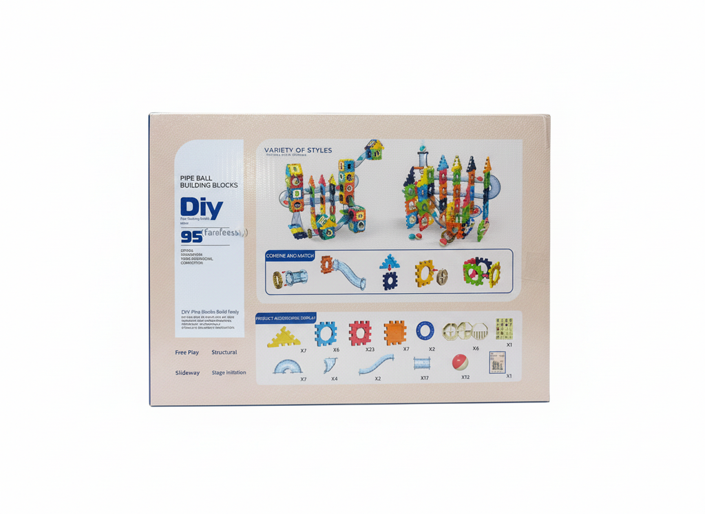 DIY Pipe Ball Building Blocks (95 Pcs)