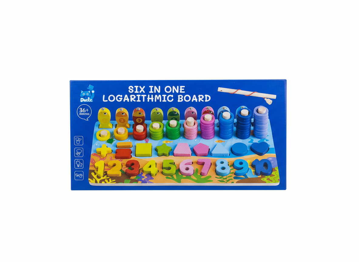 Six in One Wooden Logarithmic Board Main image