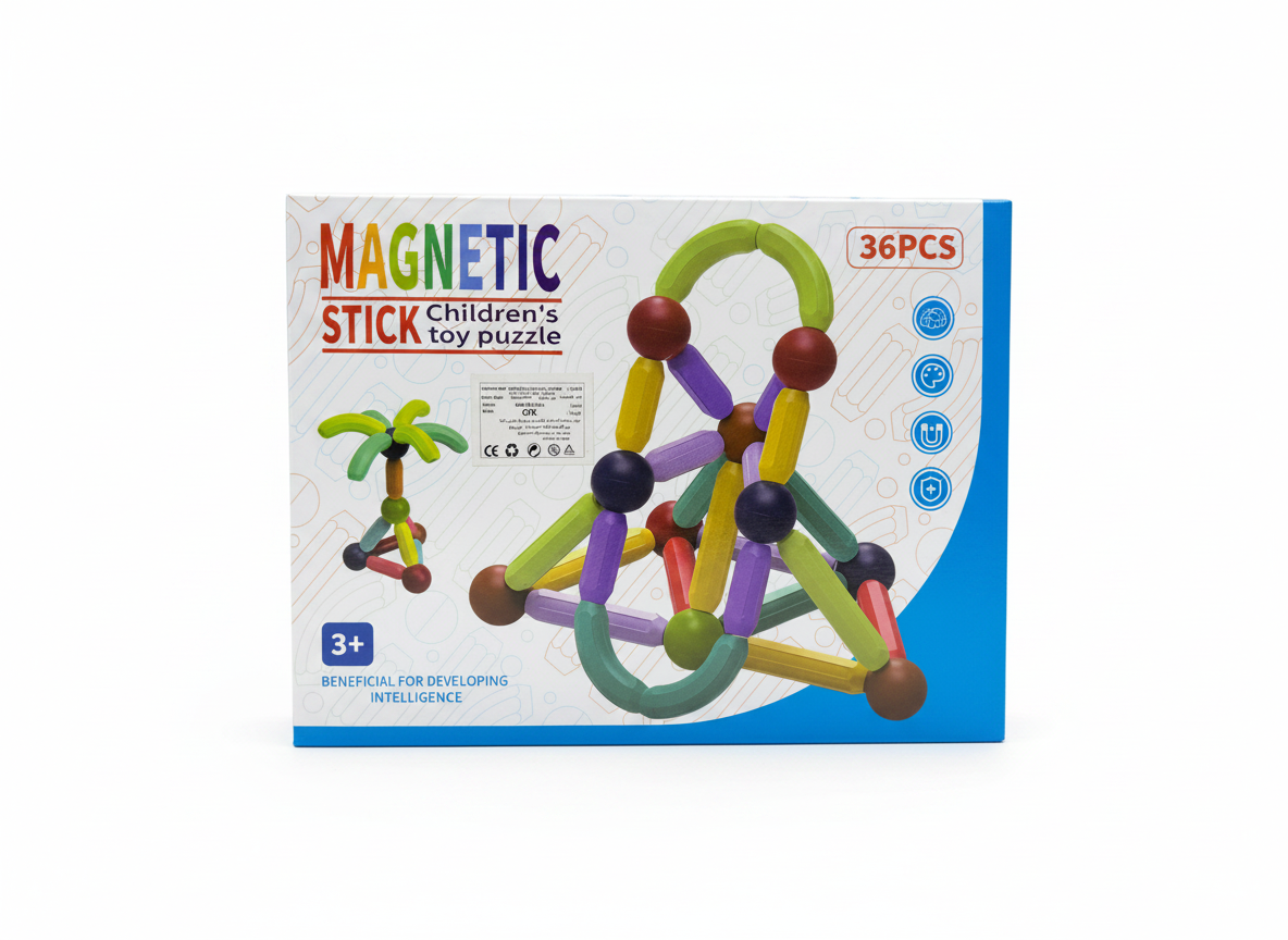 36 PCS Magnetic Building Sticks Puzzle