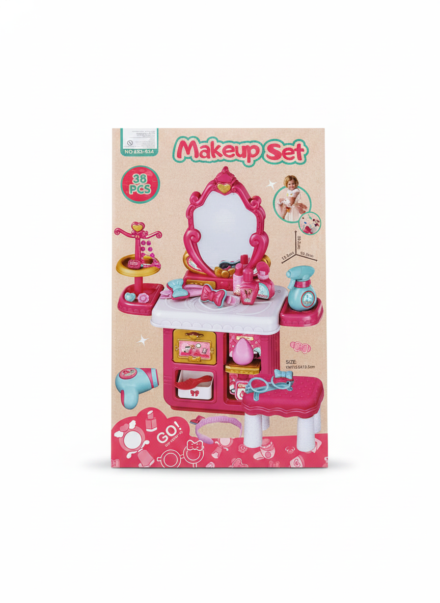 Mini Beauty Salon & Makeup Vanity Table Set Secondary image