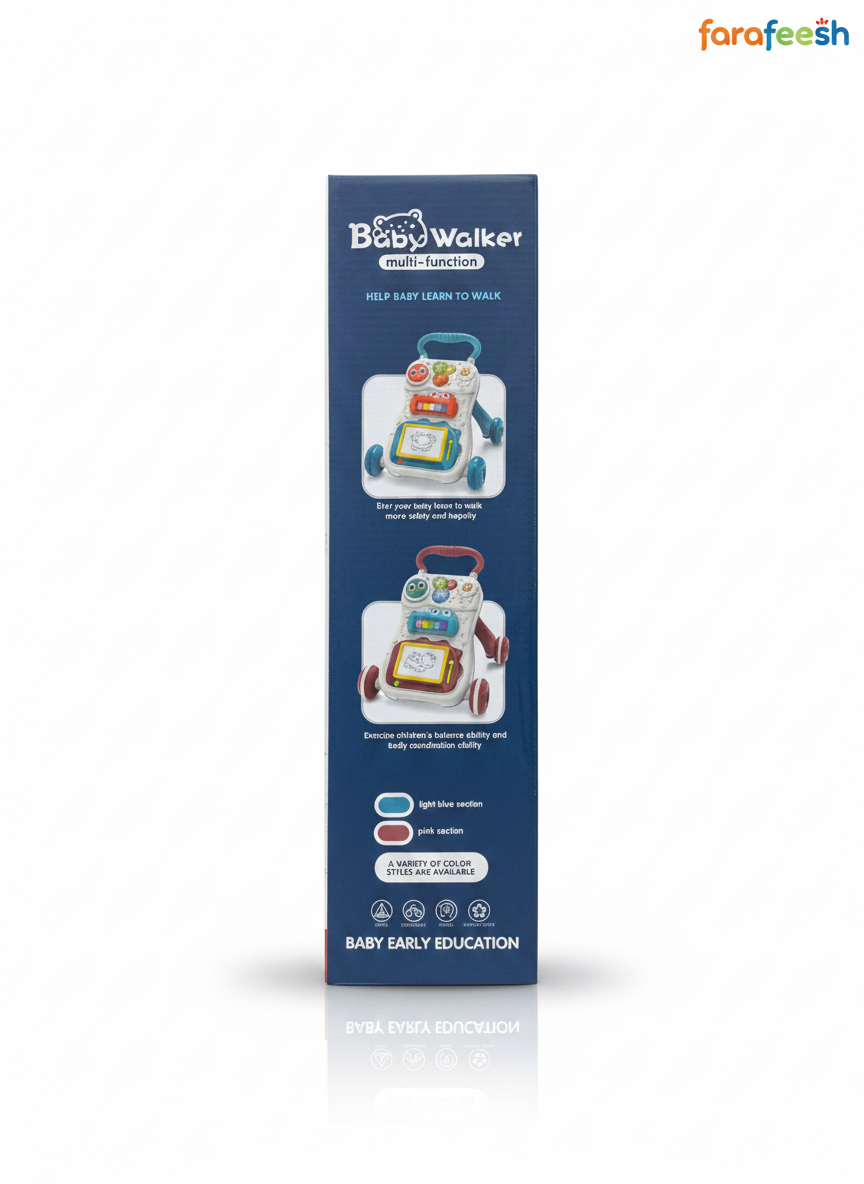 Baby Music Walker with Learning & Drawing Board
