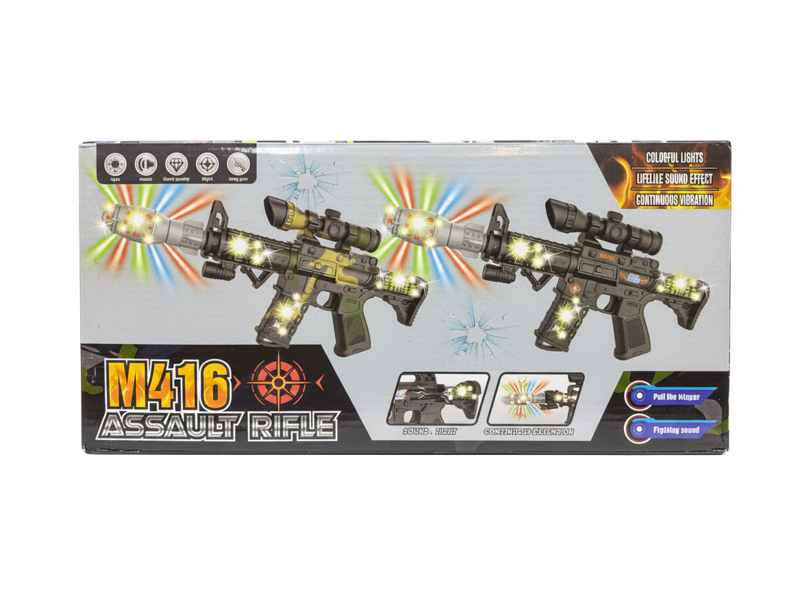 M416 Assault Rifle Set with Lights & Vibration